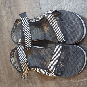 Teva stripe flatform platform sandals